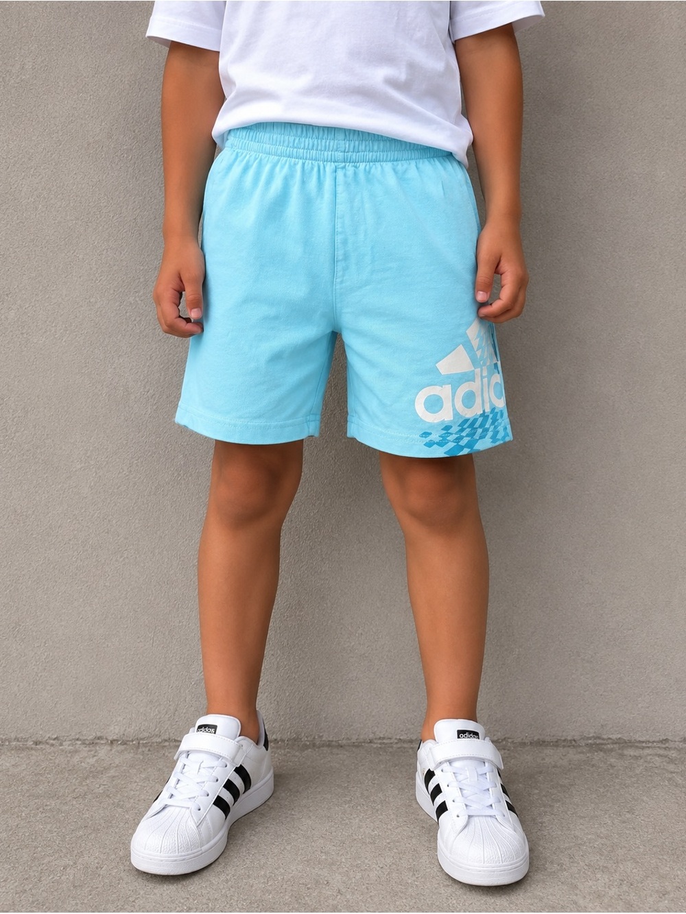 adidas Auqa Logo Athletic Shorts Boys Size 6